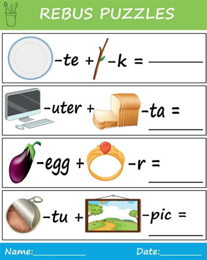Rebus Puzzles for School Staff: Free PDF with Answers