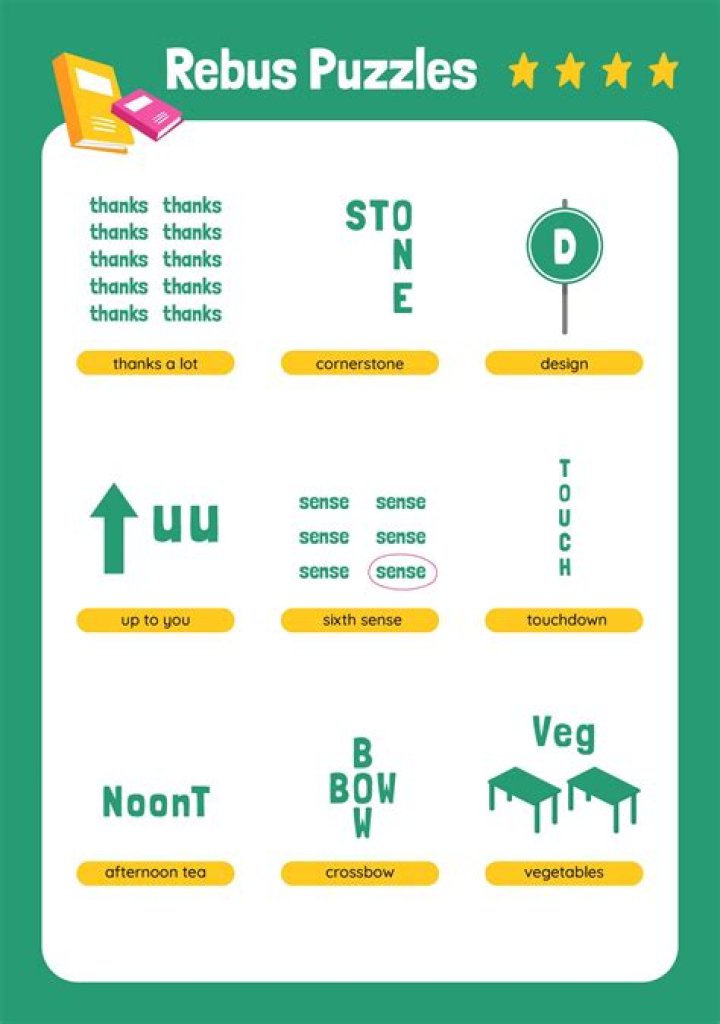 Printable Rebus Puzzles with Answers PDF – Easy Fun Puzzles for All Ages