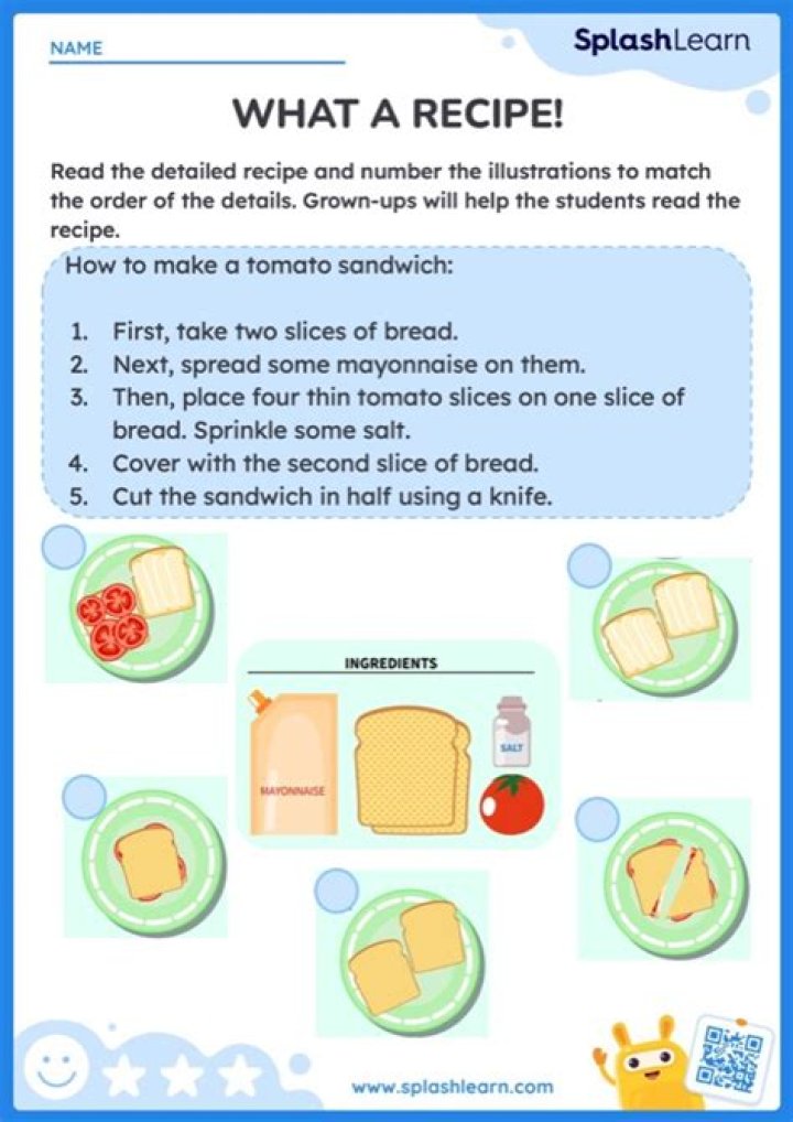 Free Recipe Worksheets PDF – Printable Cooking Activities for Kids & Home