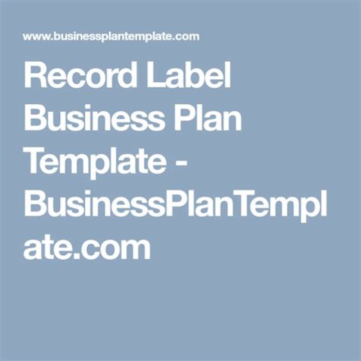 Record Label Business Plan PDF: Step-by-Step Guide for Success