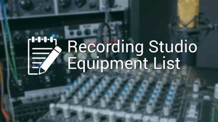 Complete Recording Studio Equipment List PDF for Producers