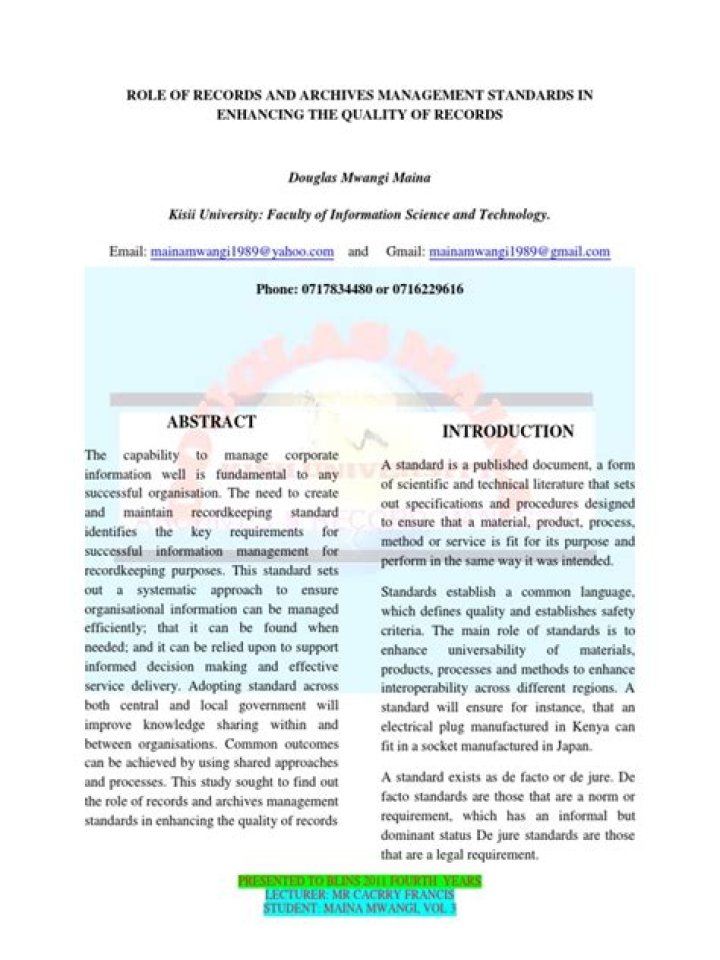 Efficient Records and Archives Management PDF for Seamless Document Control