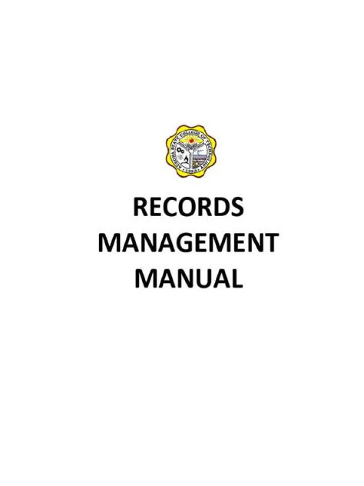 Complete Records Management Manual PDF for Efficient Data Handling