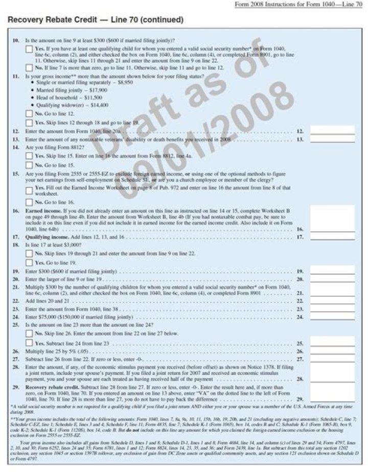 How to Claim Your Recovery Rebate Credit – Worksheet Line 30 PDF Guide