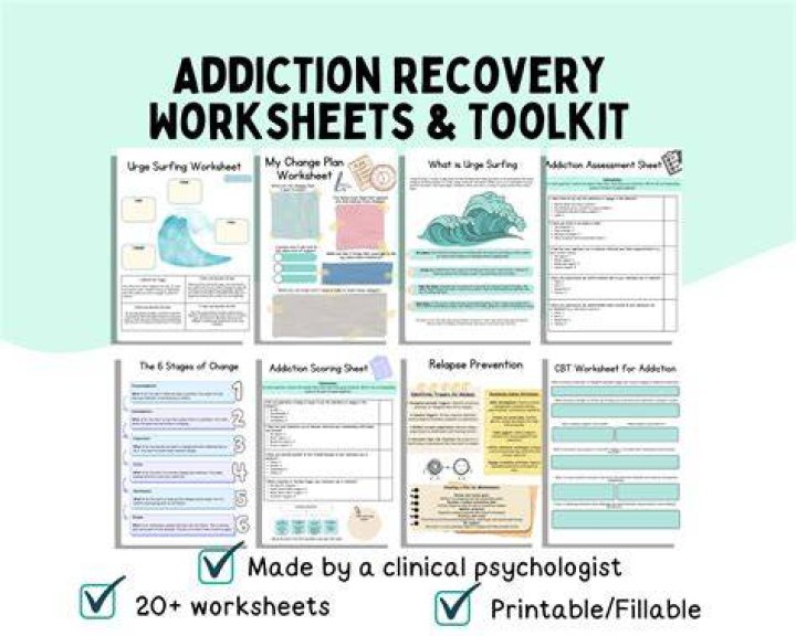 Recovery Worksheets PDF Games for Adults: Heal & Play