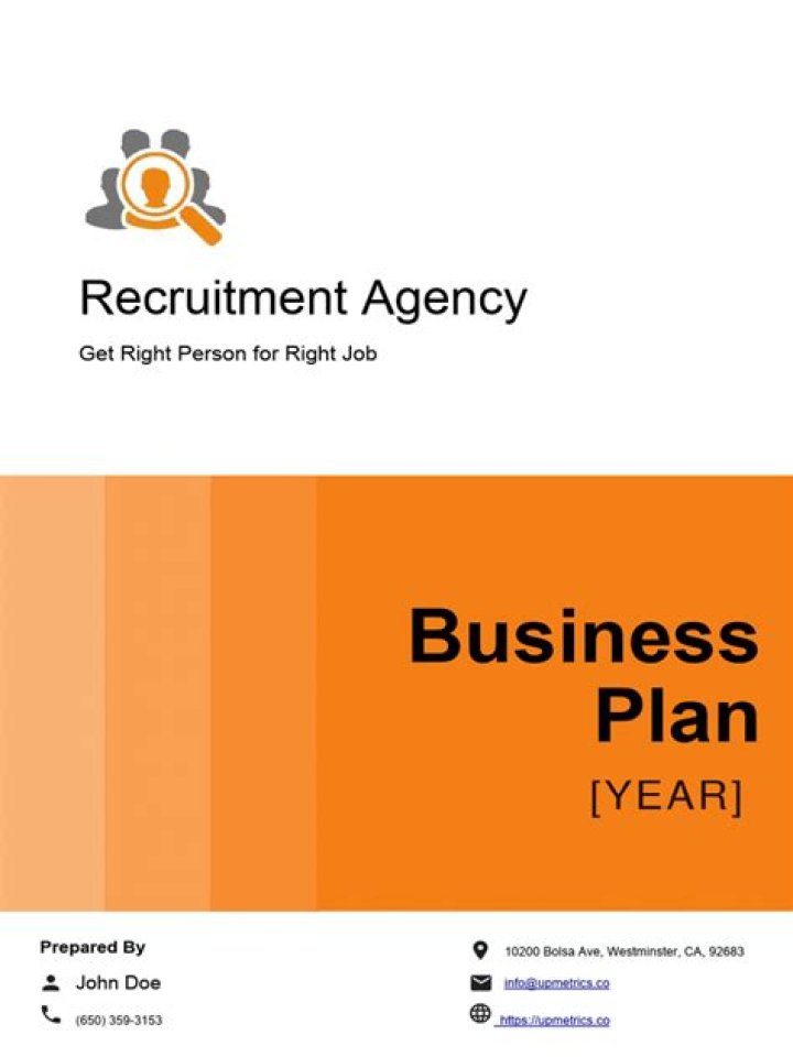 Free Recruitment Agency Business Plan Sample PDF Download