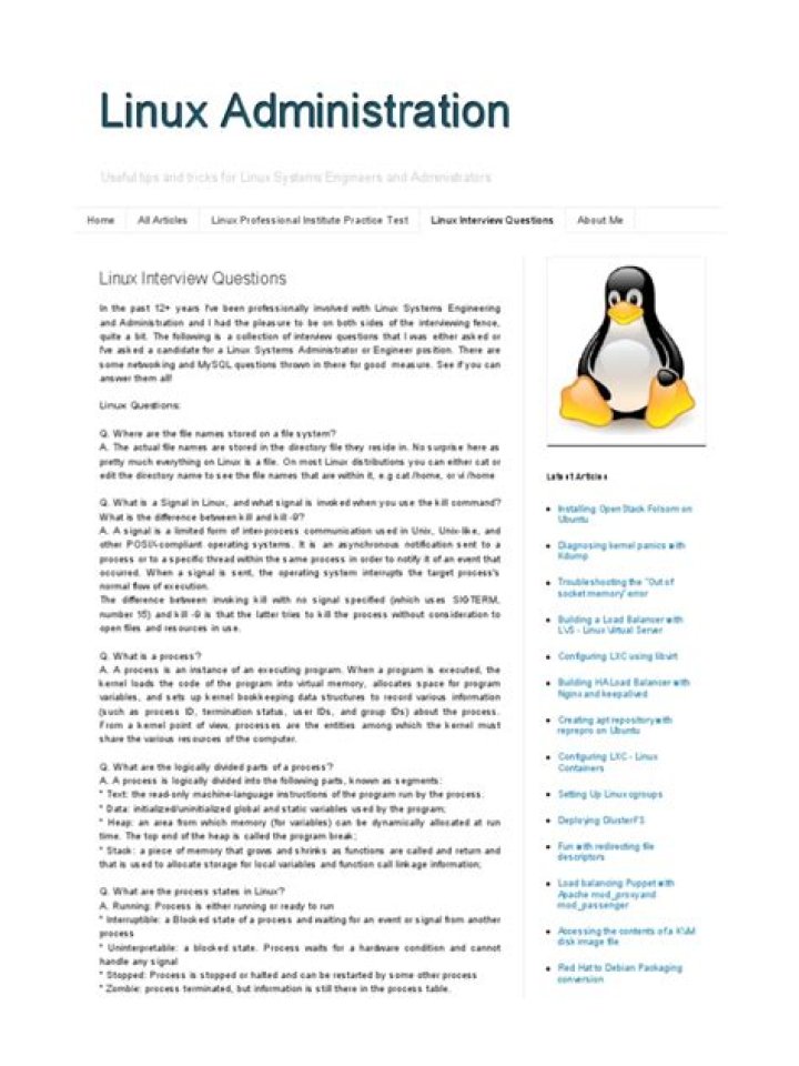 Red Hat Linux Admin Interview Questions and Answers PDF