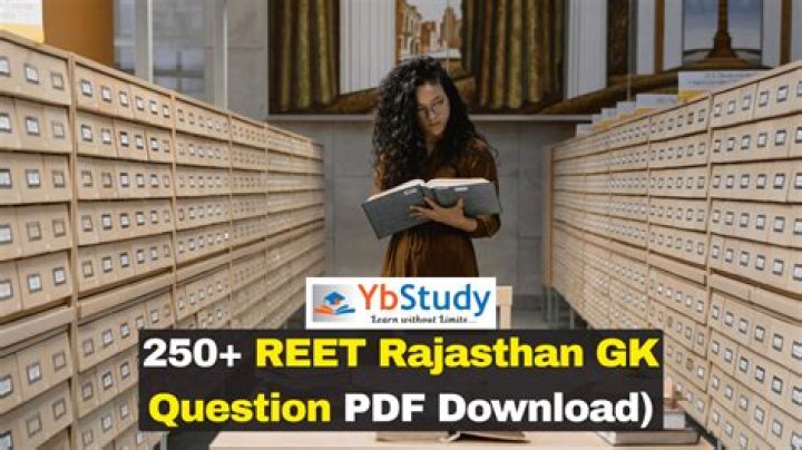 Reet Rajasthan GK Questions PDF for Quick Study Download