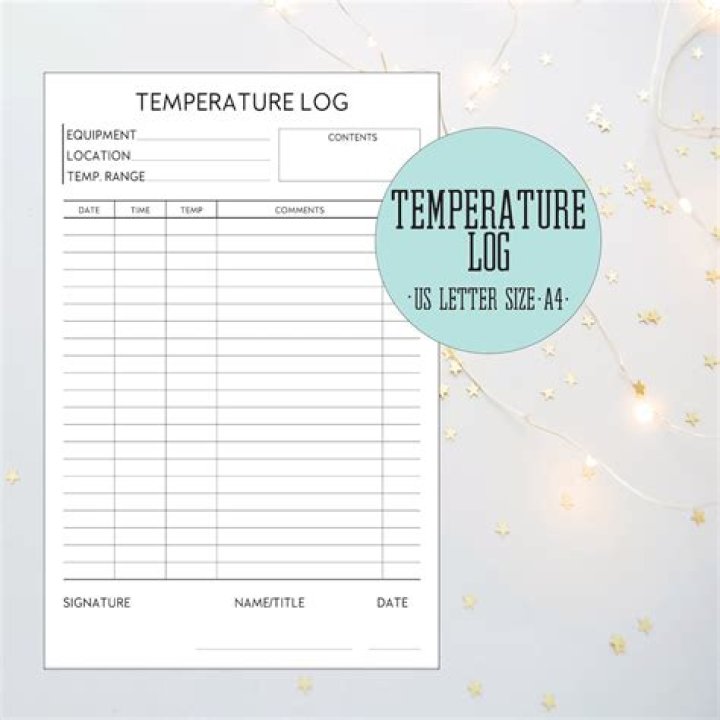 Free Download: Refrigerator Temperature Log Sheet PDF