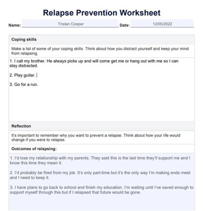 Relapse Prevention Worksheets PDF: Proven Tools for Lasting Recovery