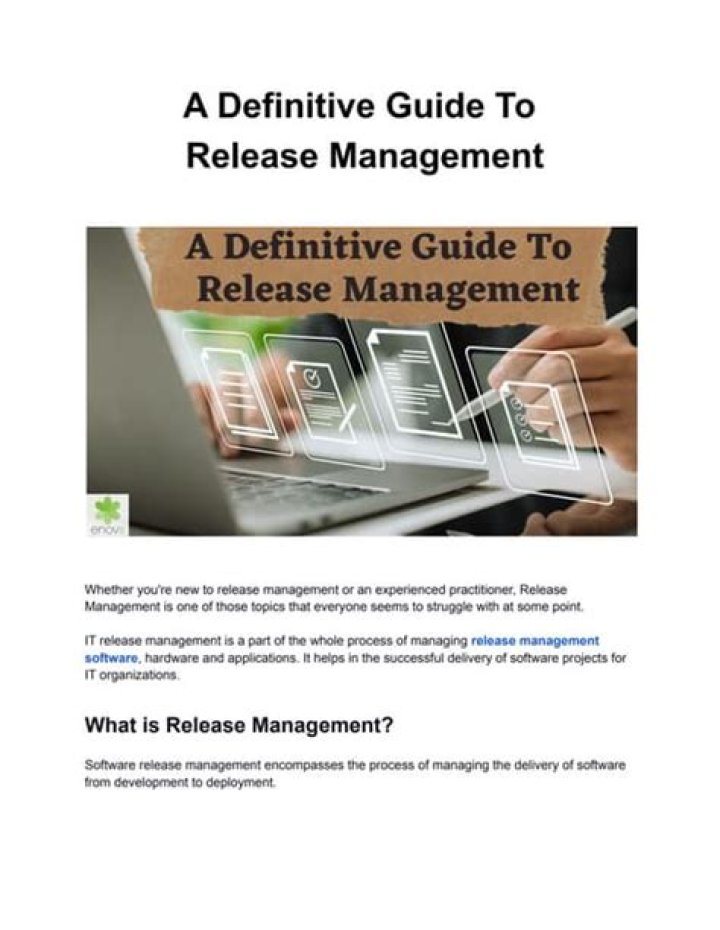 Mastering the Release Management Process: A Step-by-Step PDF Guide