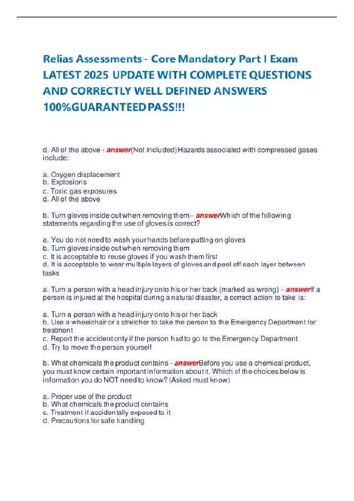 Relias Core Mandatory Part 2 Answers PDF – Essential Guide & Answers