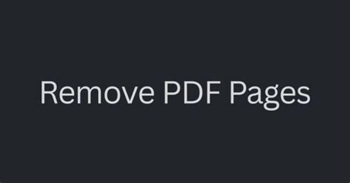 How to Remove Sheets from PDF Easily