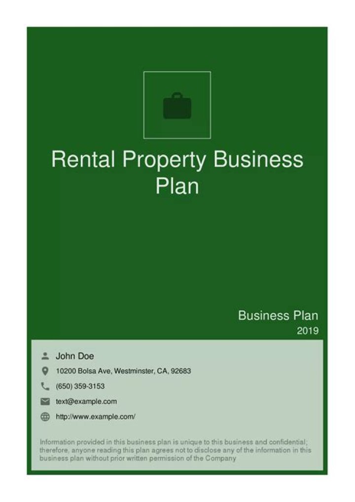 Free PDF Rental Property Business Plan – Start Your Real Estate Venture Today