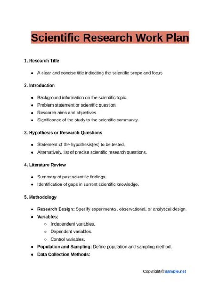 Research Plan Example PDF for Students: Step-by-Step Guide