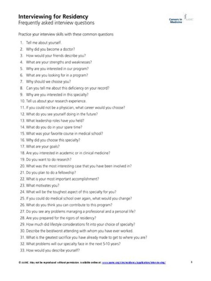 Residency Interview Questions PDF: Must-Know Answers for Applicants