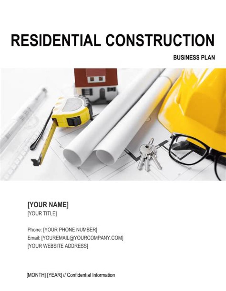 Residential Construction Business Plan PDF – Step-by-Step Guide