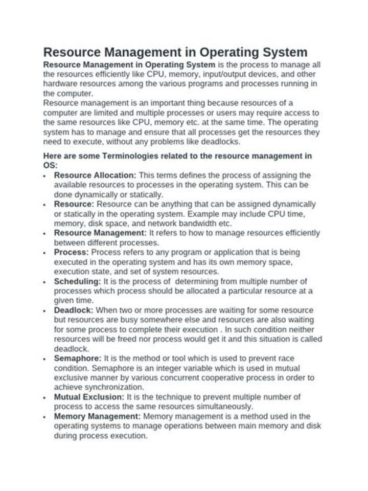 Master Resource Management in Operating Systems: Essential PDF Guide