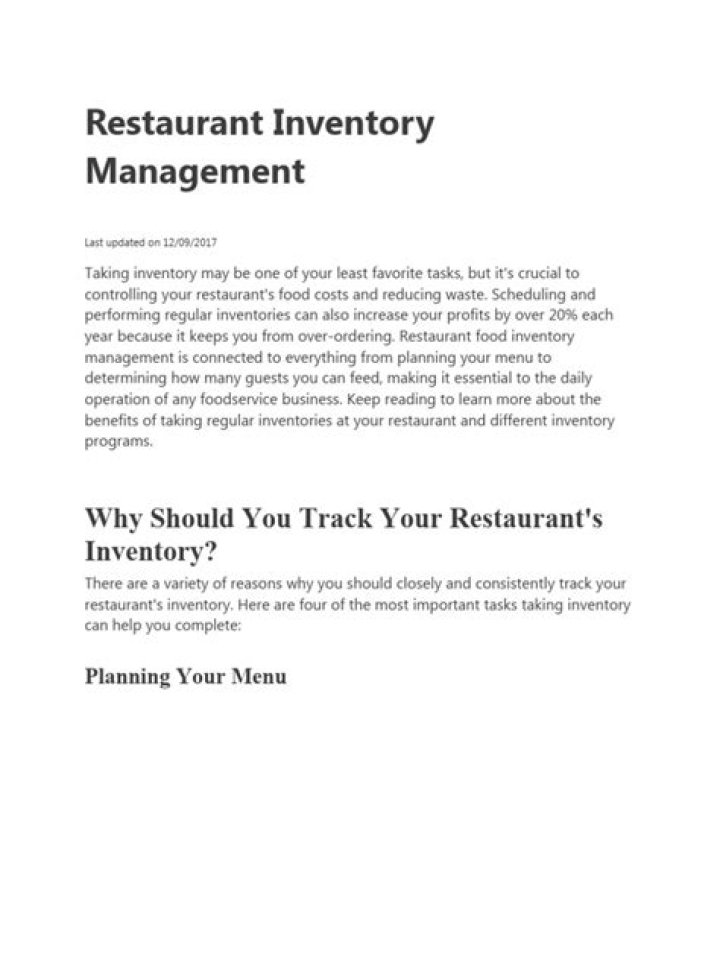 Streamline Restaurant Inventory with Easy PDF Management