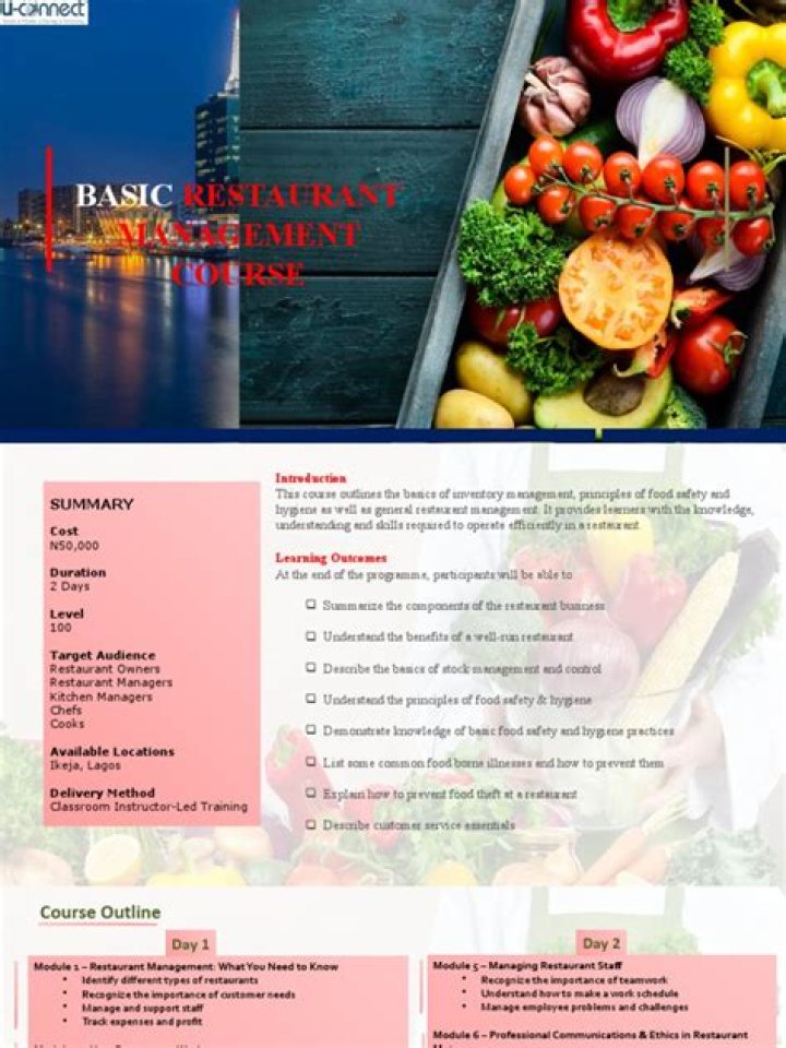 Master Restaurant Management with Our Free PDF Course