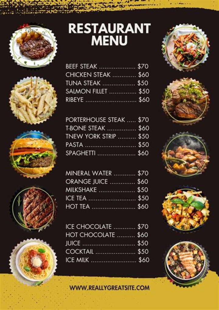 Download Free Restaurant Menu List PDF – Instant Access to All Dishes