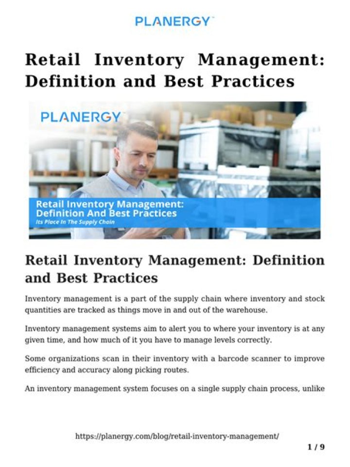 Master Retail Inventory Management with Free PDF Guide