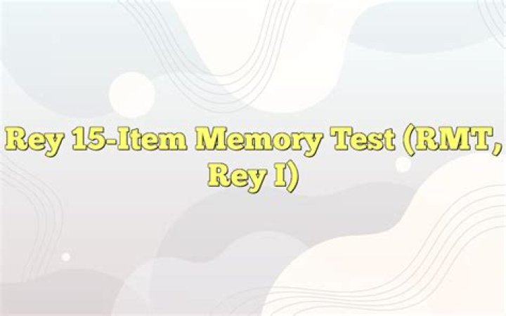 Rey 15 Item Memory Test PDF – Boost Your Memory with This Quick Quiz