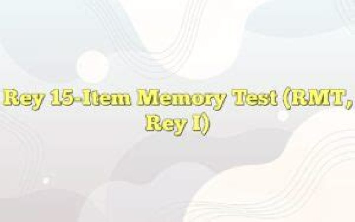Free Download: Rey 15-Item Test PDF for Instant Results