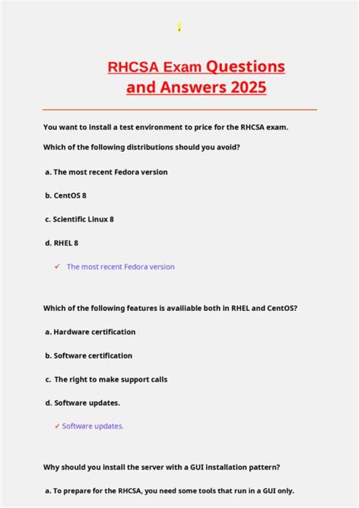 Rhcsa Exam Questions PDF – Download Free Practice Test