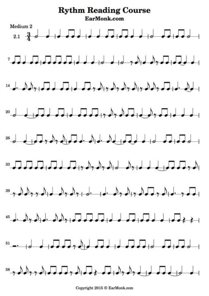 Free Rhythm Reading Worksheets PDF – Master Music Notes & Beats