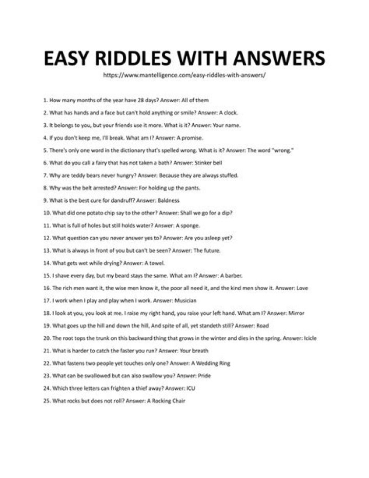 Riddles Questions and Answers PDF for Fun & Brain Teasers