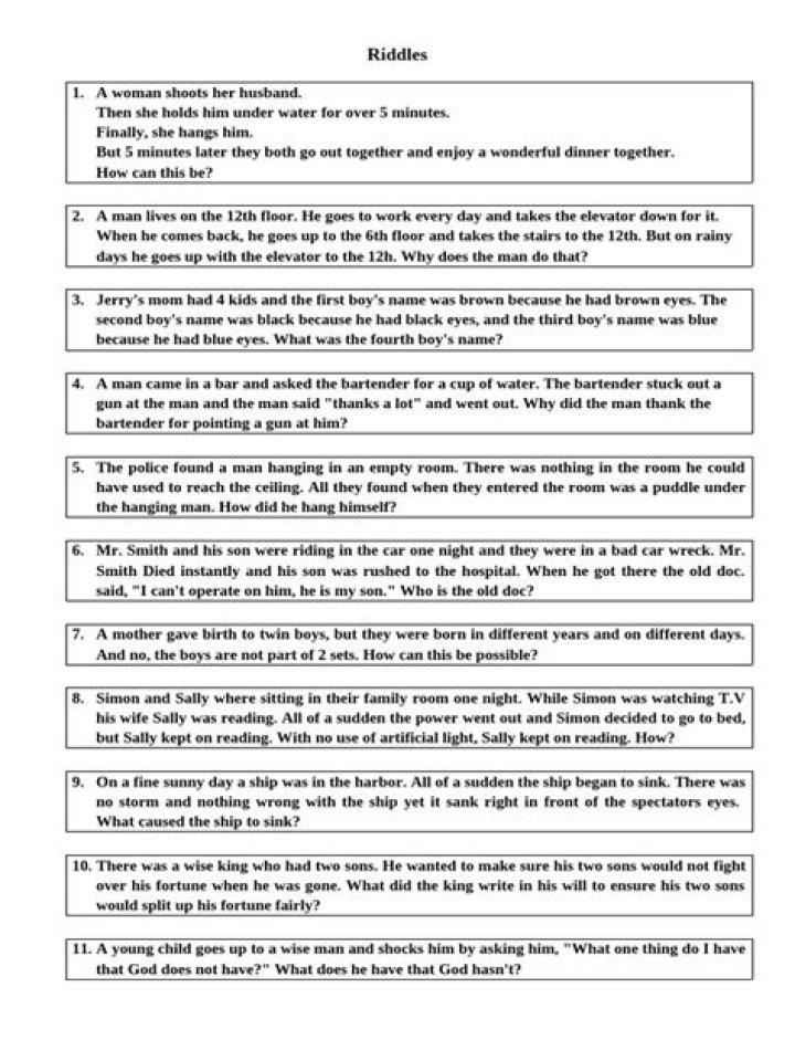 Riddles with Answers PDF: Solve Fun Brain Teasers & Get Instant Results