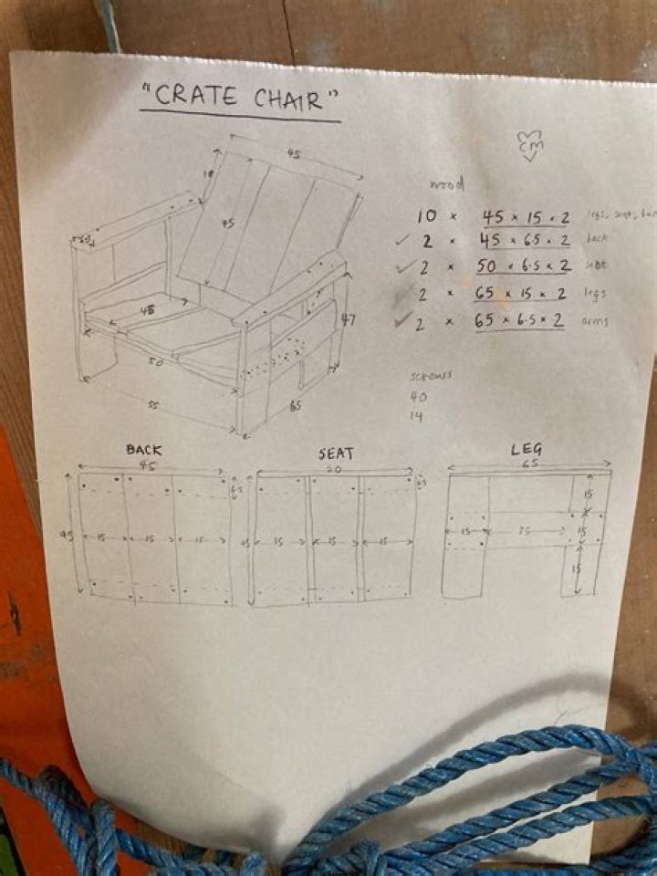 Rietveld Crate Chair Plans PDF: Free Downloadable Blueprint