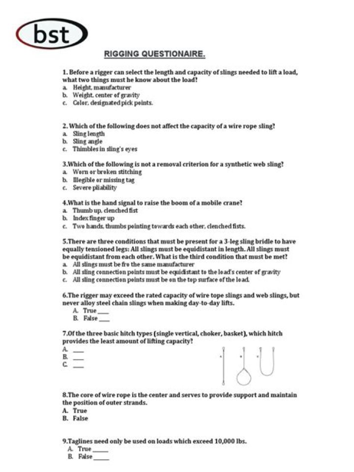 Rigging Test Questions and Answers PDF – Essential Exam Prep Guide