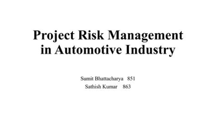 Risk Management in the Automotive Industry: Essential PDF Guide