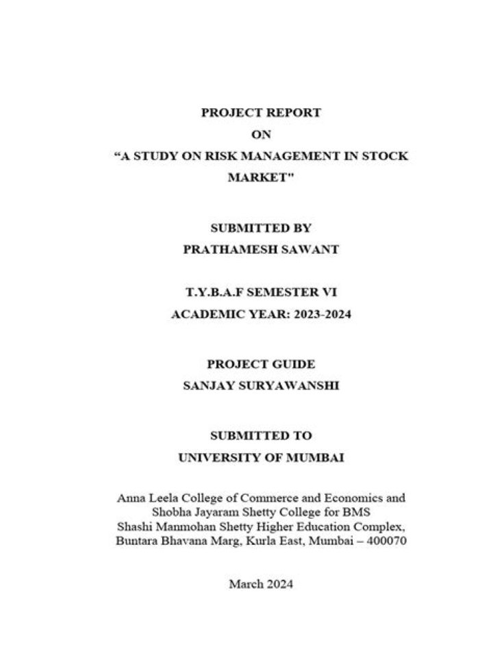 Master Risk Management in Stock Market PDF: Protect Your Investments