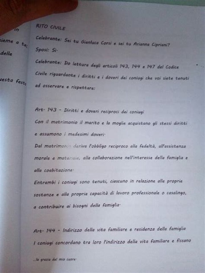Rito Civile Matrimonio Testo PDF: Guida Completa