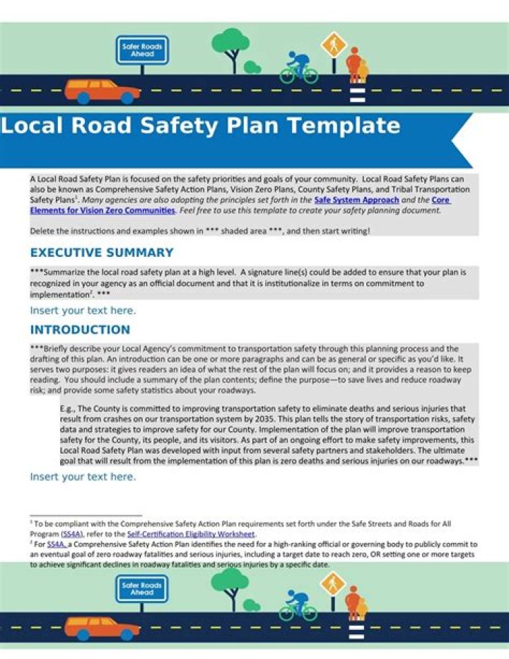 Essential Road Safety Plan PDF for Safer Roads