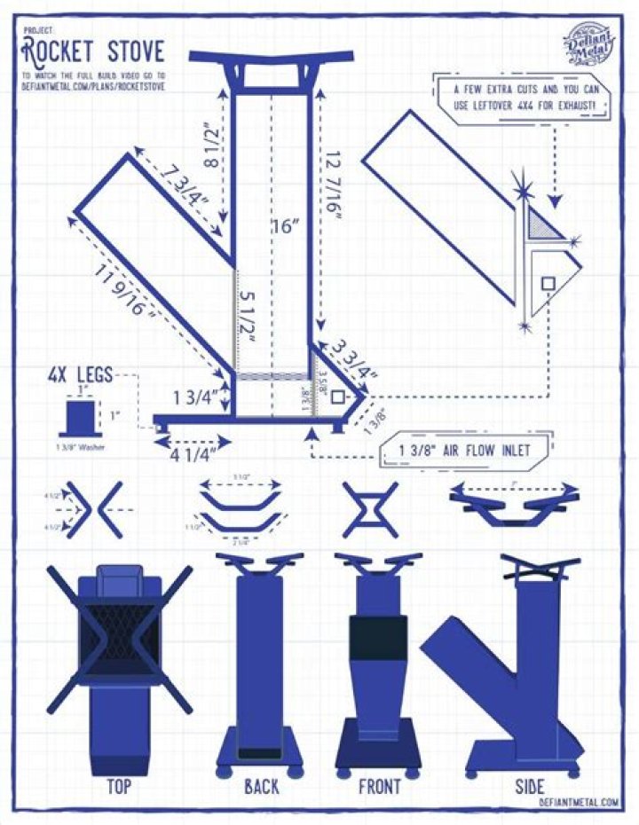 Free Rocket Stove Plans PDF – Build an Efficient, Eco-Friendly Cooking Stove