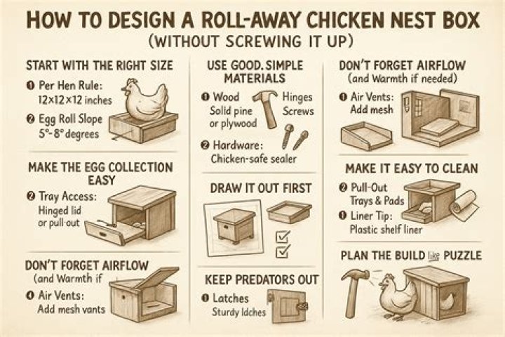 Free Roll Away Chicken Nesting Box Plans PDF – Easy DIY Guide