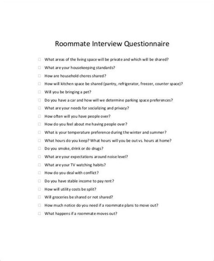 Roommate Interview Questions PDF: Essential Screening Checklist