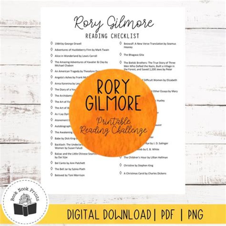 Rory Gilmore Reading Challenge List PDF: Complete Book Picks & Quotes