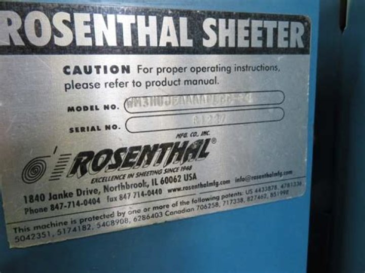 Rosenthal Sheeter Manual PDF: Complete Guide & Download