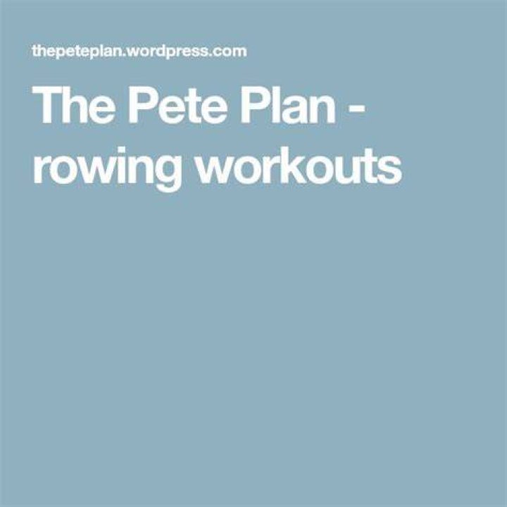 Pete’s Rowing Plan PDF: Step-by-Step Training Guide