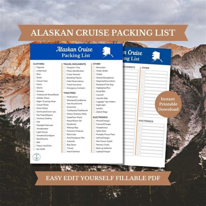 Royal Caribbean Alaska Cruise Packing List PDF – Essential Items to Pack