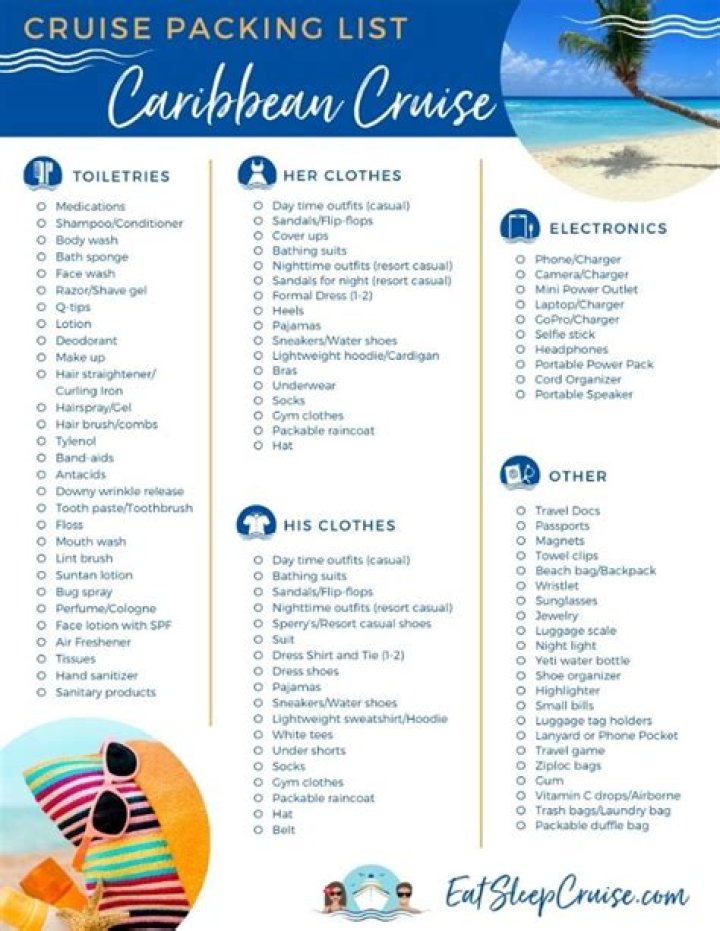 Royal Caribbean Cruise Packing List PDF – Essential Items for Your Caribbean Adventure
