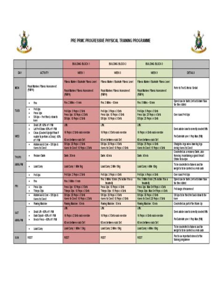 Royal Marines Training Plan PDF: Official Training Guide