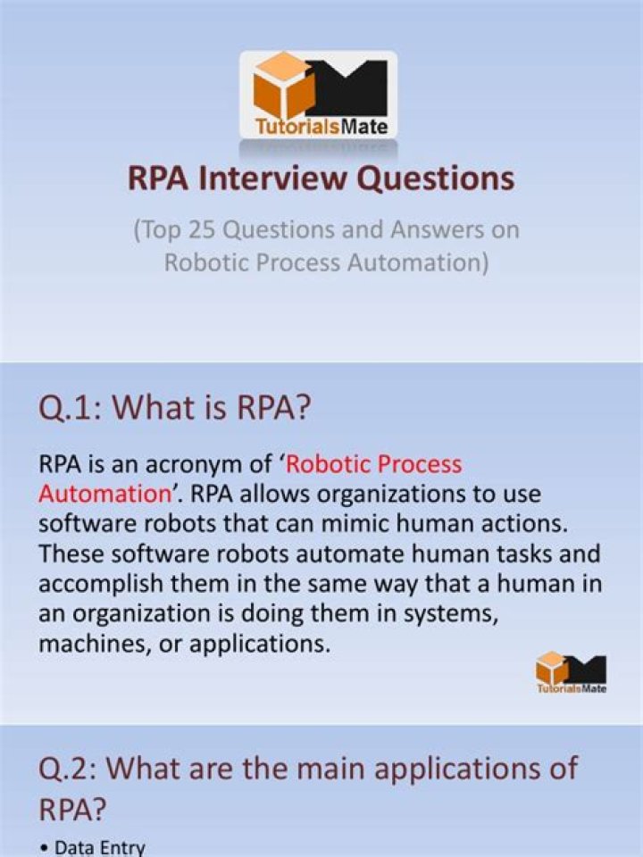 RPA Interview Questions and Answers PDF: Master Automation Expertise