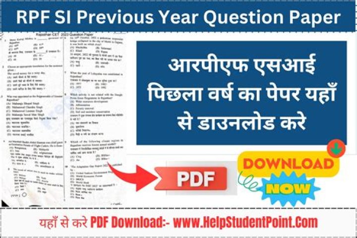 RPF Previous Year Question Paper PDF – 2023 Solved Papers