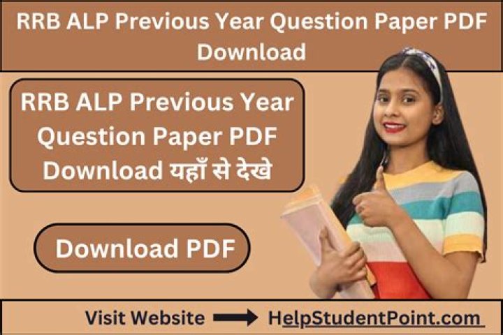 Rrb Alp Cbt 1 Question Paper PDF – Instant Download